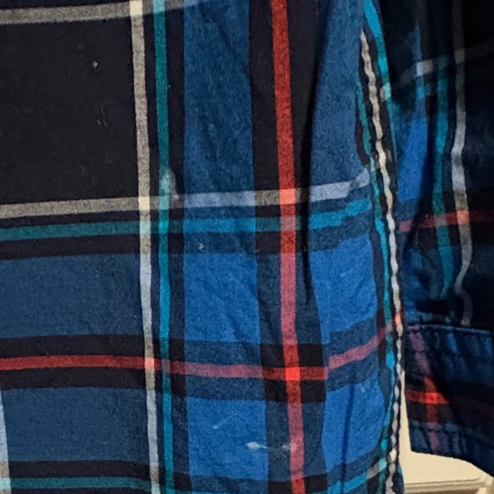 Gymboree Blue and Red Plaid Button Down Shirt size 3T
